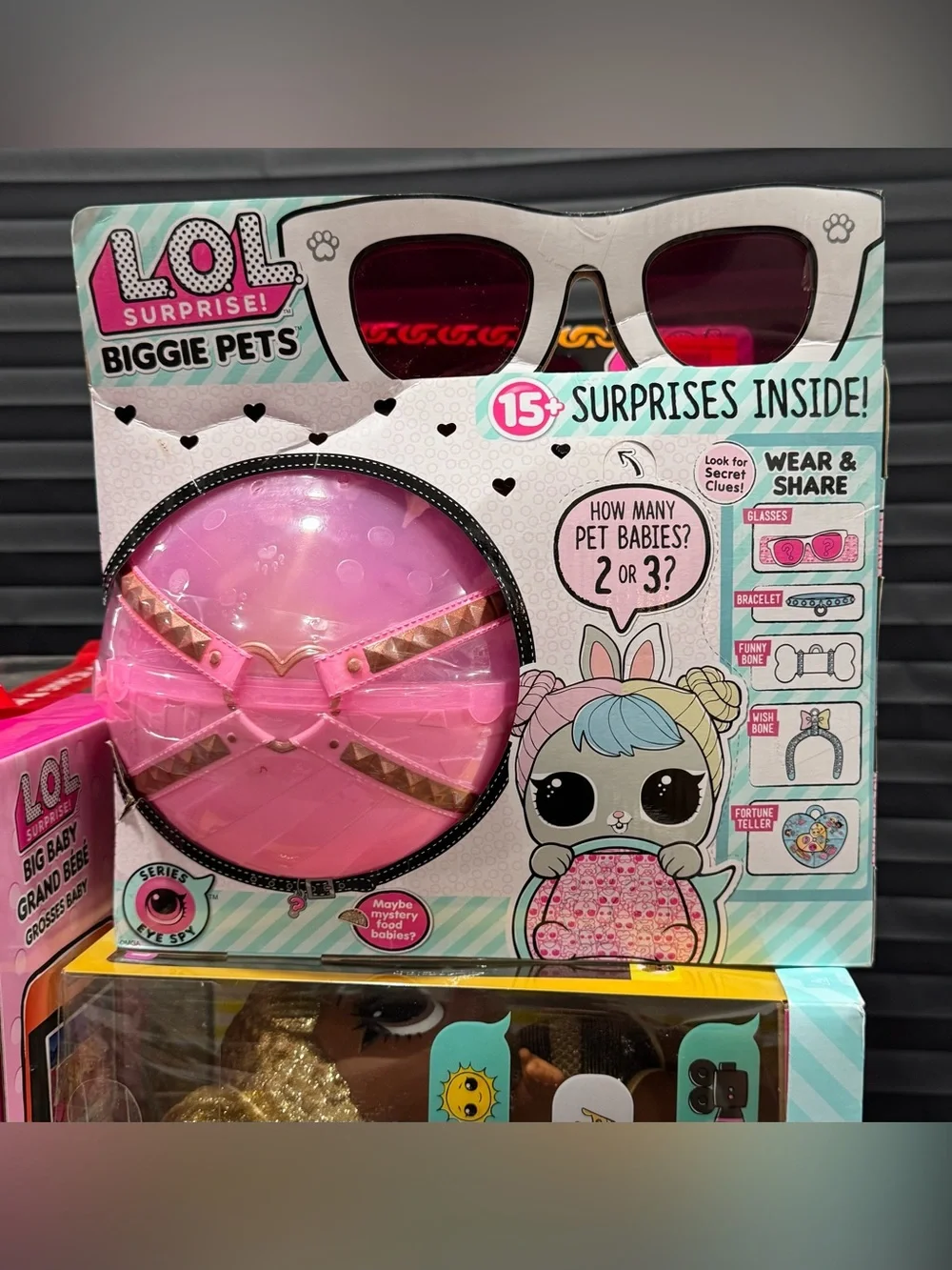 🔥L.O.L. Surprise! Biggie Pets HOP HOP BUNNY Eye Spy 2018 Rare VHTF NEW NIB NWT🔥